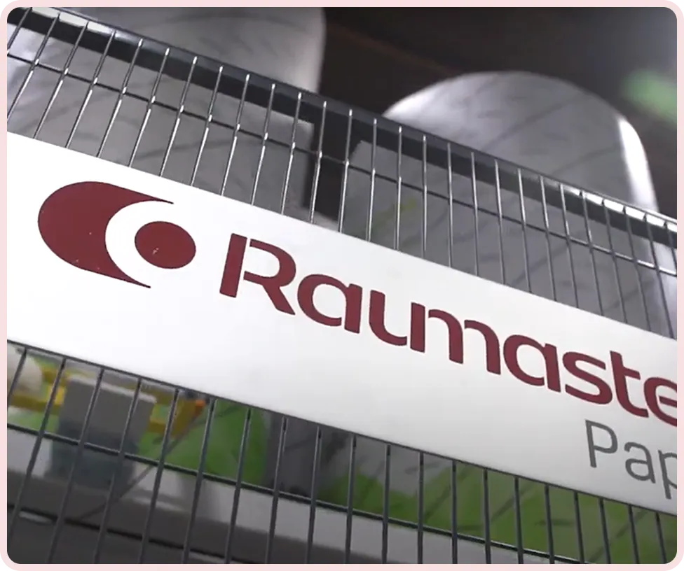 Raumaster Paper roll handling and wrapping system